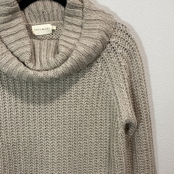 Dreamers oversized sweater turtleneck‎ beige C7354 - Picture 3 of 6